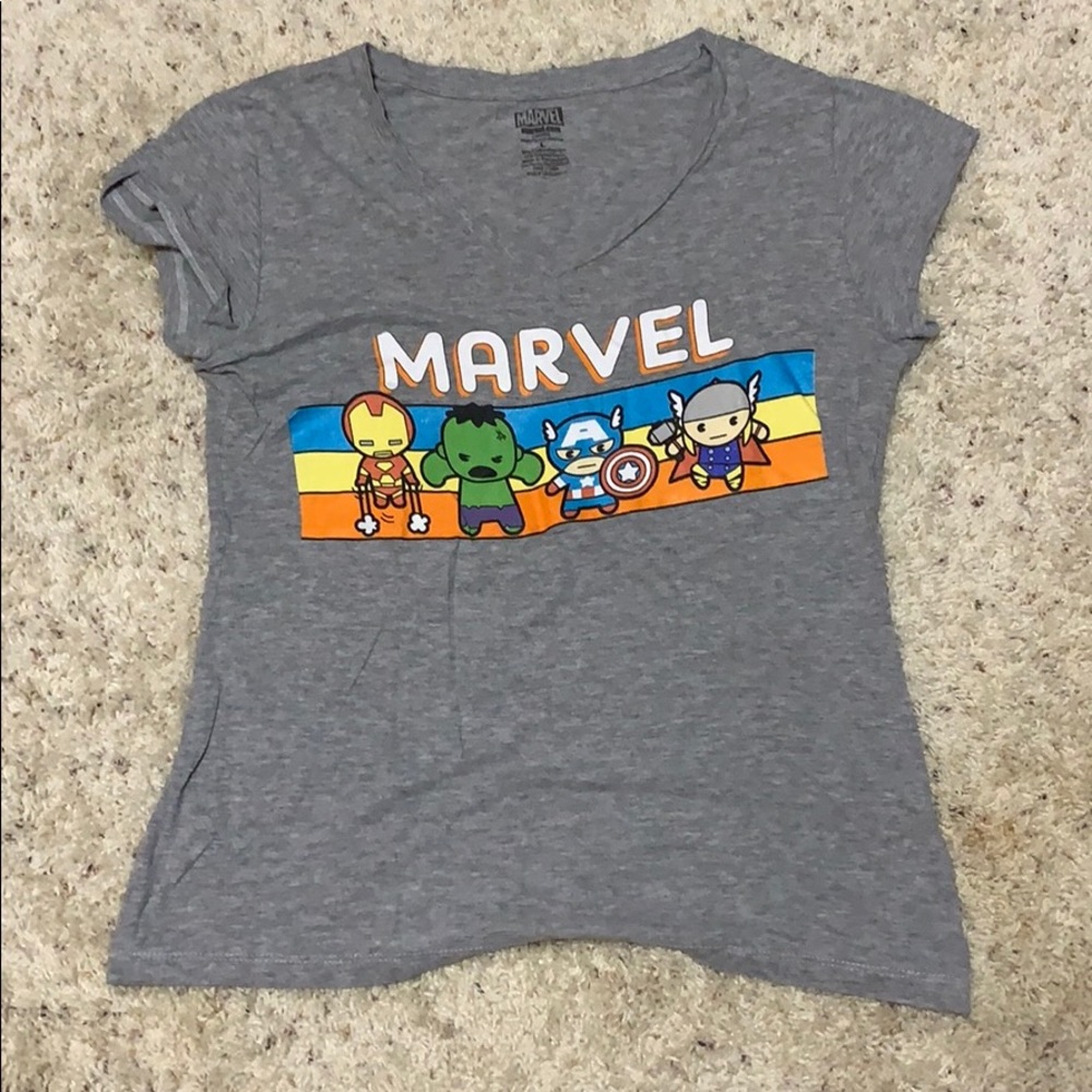 Cute cartoon marvel avenger shirt